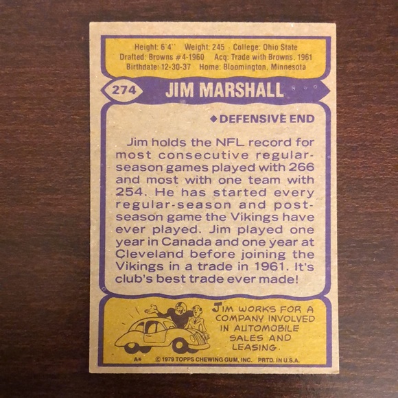 Vintage Topps NFL Minnesota Vikings Football Card Bundle - Picture 4 of 8
